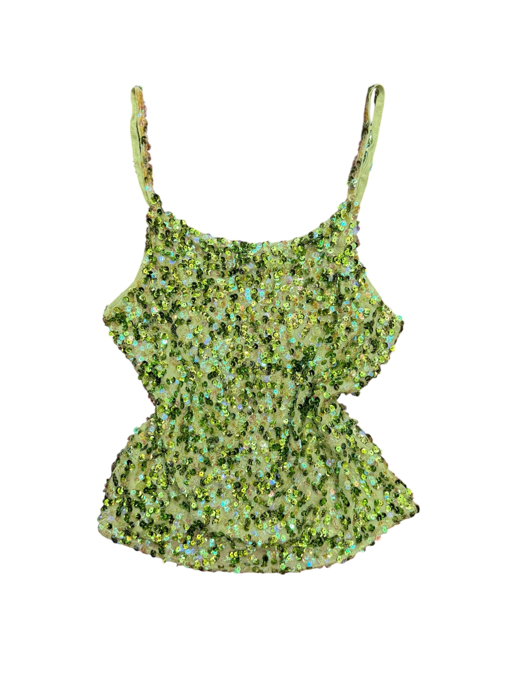 Mazette Vintage Club vous propose ce top vert à sequin Ibiza style / mermaid core. Ce top en taille 36 est une pièce parfaite pour la saison des mariages, anniversaires et cérémonies. Mais aussi parfait pour une soirée.
Mazette est une friperie basée sur Paris et Bordeaux qui vous propose une sélection Y2K et de vintage intemporel. Cette pièce est disponible exclusivement sur le site internet www.mazettevintageclub.com à l’occasion du second drop internet de la boutique.